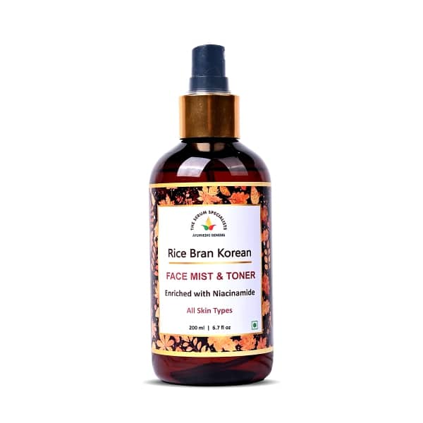 Rice Bran Korean Face Mist and Toner The Serum Specialists Ayurvedic Genesis frontside